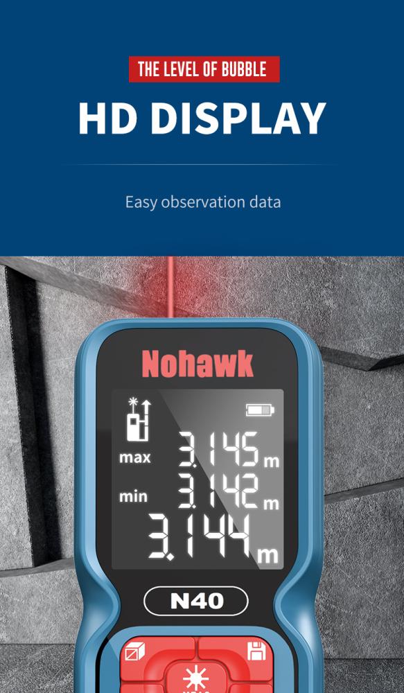 Nohawk Handheld Digital Laser Distance Meter 50meter ψηφιακο μετρο λειζερ - skroutz.com.cy - skroutz κύπρου - skroutz.gr