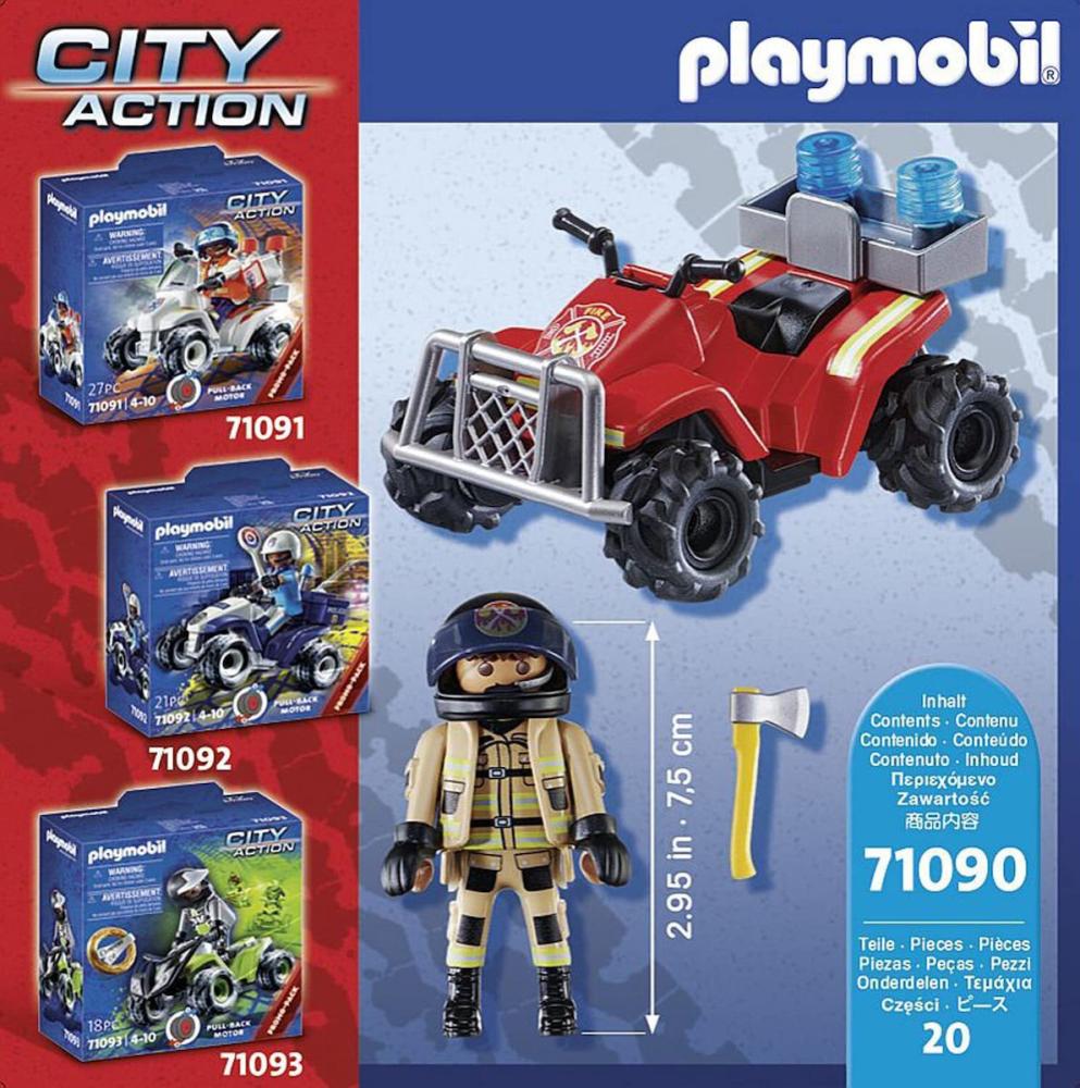 Playmobil City Action Fire Rescue Quad 71090 για 4-10 ετών