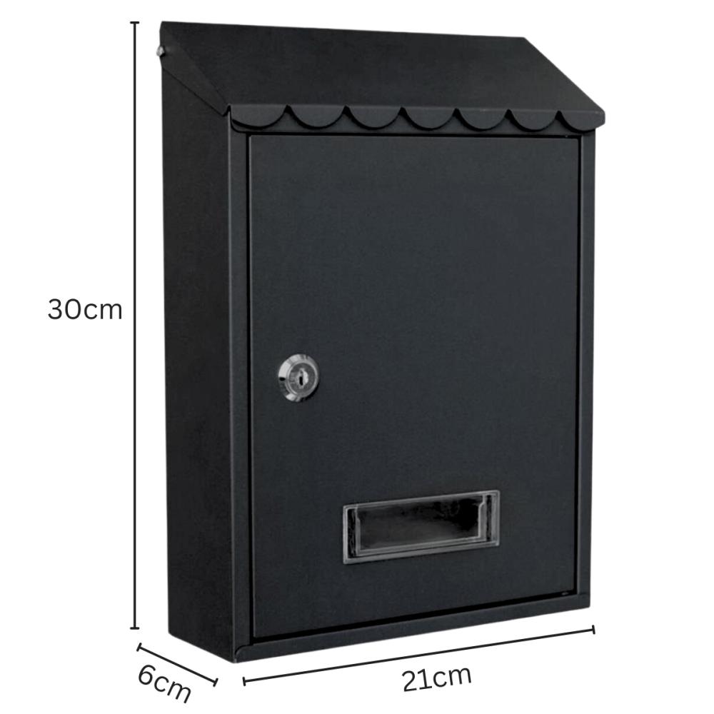 Γραμματοκιβωτιο Μαυρο Letterbox black - γραμματοκιβωτια κυπροσ - Skroutz.com.cy - skroutz κύπρου