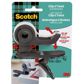 3M Scotch Clip & Twist Dispenser for 19mm Tape 3M-C19-CLIP-CG