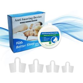 4 Different Sizes Anti Snoring Devices - Anti Snoring Nose Vents Nose Plug - Snore Stopper Set-Soft silicone material - skroutz.com.cy