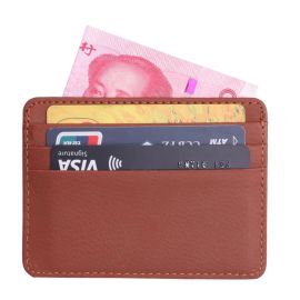 Fashion Women Lichee Pattern Bank Card Package Coin Bag Card Holder Travel Leather Men Wallets Women Credit Card Holder Cover - skroutz.com.cy
