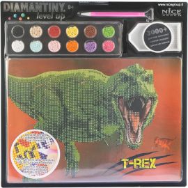 DIAMANTINY Level Up Dinosaurs Crystal Art Activities Diamond Painting Kit T-Rex - skroutz.com.cy