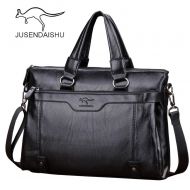 Jusen Kangaroo Men's Bag Shoulder Messenger Bag Business Briefcase Fashion Bag - Black - skroutz.com.cy