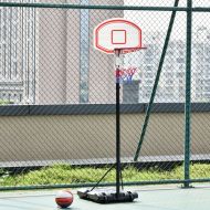 Portable Basketball Stand 175-215cm Adjustable Height Sturdy Rim Hoop Base Net HOMCOM A61-020 - skroutz.com.cy