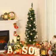 HOMCOM 150cm Χριστουγεννιάτικο Δέντρο Τεχνητού Πεύκου με 294 Κλαδιά Αφαιρούμενη Πτυσσόμενη Βάση 830-182V04 - skroutz cy