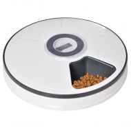 PawHut Pet Feeder w/ Digital Timer, 6-Meal Food Dispenser Trays for Wet or Dry Food - skroutz.com.cy