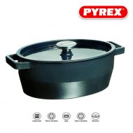 Pyrex SlowCook Cast iron grey oval Casserole - compatible with oven and induction hobs - 33 cm - skroutz.com.cy
