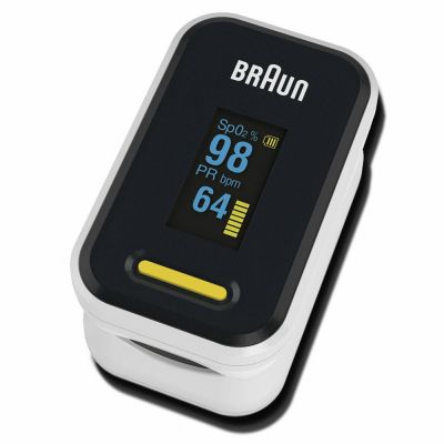 Braun Pulse Oximeter 1 SpO2 Heart Rate Blood Oxygen Saturation Finger PR Monitor - skroutz.com.cy