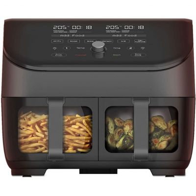 Instant Vortex Plus Dual Basket with Clearcook - 7.6l Digital Health Air Fryer, Black, 8-in-1 Smart Programs - Air Fry, Bake, Roast, Grill, Dehydrate, Reheat, Xl Capacity -1700w INST-140311001 - Skroutz Κύπρος - Skroutz.com.cy