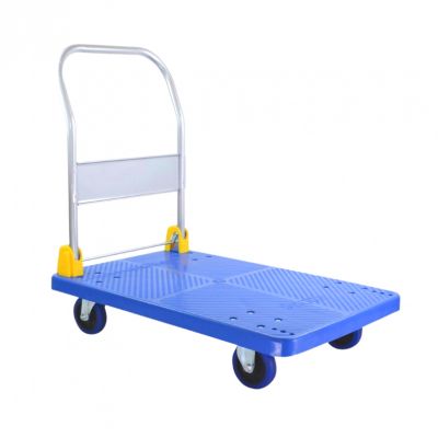Industrial Blue Platform Trolley 150kg Capacity