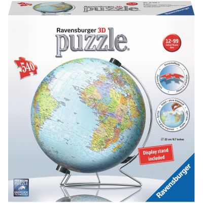 Ravensburger Παζλ 3D 540Τμχ Υδρογειος 12436 - puzzle