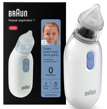 braun bna 100eu nasal aspirator 1 - Καθαρίζει εύκολα και γρήγορα τις μιξουλες των μωρών - skroutz.com.cy