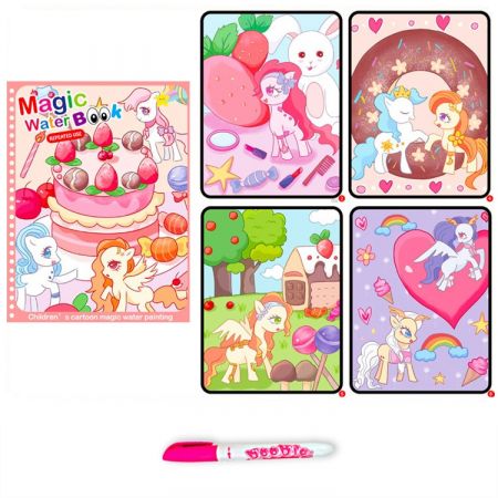 Childrens Magic Colorful Water Book - Unicorn - skroutz.com.cy - skroutz cyprus