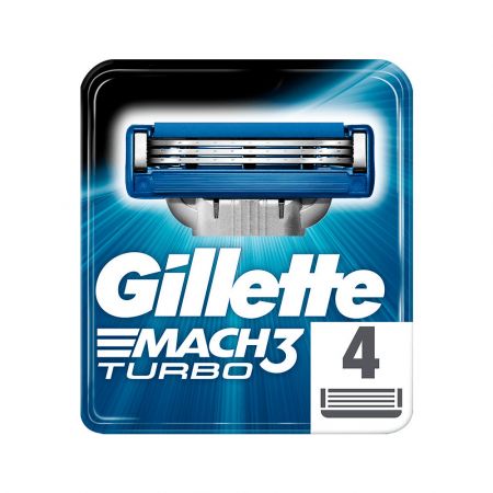 Gillette Mach3 Turbo 4τμχ - skroutz.com.cy