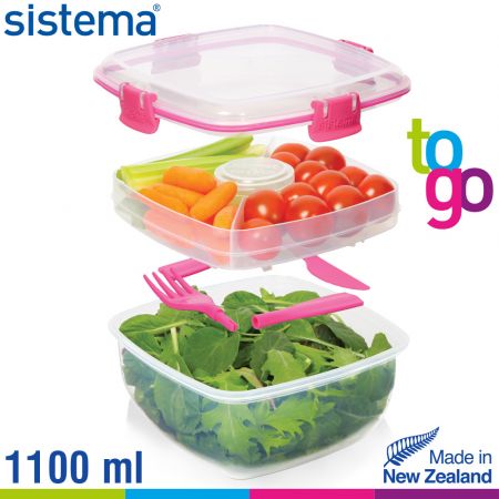 Sistema Φαγητοδοχείο πλαστικό για Σαλάτα - Salad TO GO™ - Phthalate & BPA Free - 21356 - Skroutz.com.cy
