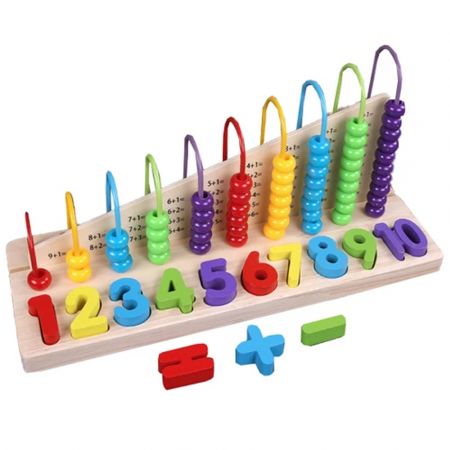 Ξύλινο Παιχνίδι Μαθαίνω Χρώματα & Αριθμούς - Triple Play Calculating Toy 565987 - 11051232