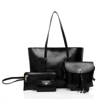 Γυναικείο σετ τσάντας χιαστί/ώμου/πορτοφόλι/τσάντα χειρός Cardinal zm594 black