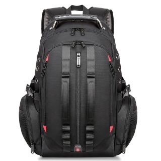 Μεγάλο Laptop Backpack 17,3   Ανθεκτικό XL Heavy Duty Travel Backpack Bange 1901 μαύρο
