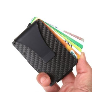 Αντικλεπτικό πορτοφόλι μπροστινής τσέπης carbon fiber RFID