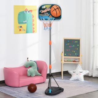 Παιδική Φορητή Μπασκέτα 1.58 m με Μπάλα HOMCOM 341-039 Kids Height Adjustable Aluminium Basketball Hoop Stand w/ Ball - Skroutz.com.cy