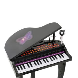 Παιδικό Ηλεκτρονικό Πιάνο με Κάθισμα και Μικρόφωνο HOMCOM 390-003BK - skroutz cyprus - skroutz.com.cy