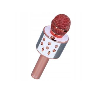 WSTER Ασύρματο Μικρόφωνο Karaoke WS-858 σε Ροζ Χρυσό Χρώμα Microphone Professional Portable Karaoke Rose Gold Color - skroutz κύπρος - skroutz.com.cy - skroutz.gr