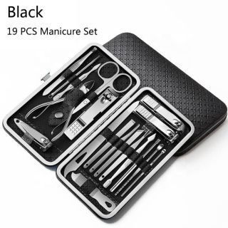 19 Pcs Manicure Set Pedicure Kit Nail Clippers Tool Nail Care Professional Travel Grooming Kit - skroutz κύπρου - skroutz.com.cy - skroutz.gr