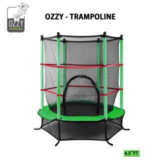 Τραμπολίνο Ozzy για Παιδιά με Δίχτυ Ασφαλείας - 4.5 Feet - skroutz.com.cy