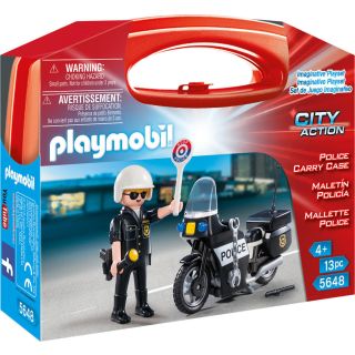 PLAYMOBIL® City Action Βαλιτσάκι Αστυνόμος με Μοτοσικλέτα για 4+ ετών (5648) - skroutz.com.cy