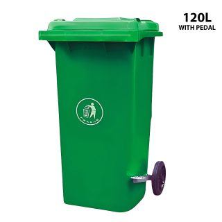 Recycle Plastic Dustbin Green 120L With Pedal dus-gt120ag - skroutz.com.cy - skroutz κυπρου