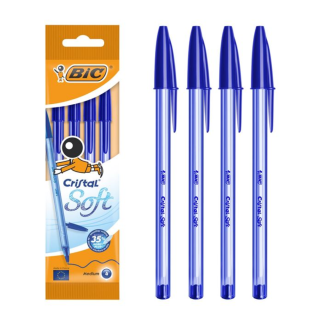 Στυλό BIC Ballpen Cristal Soft - 4 τμχ - skroutz cyprus - skroutz.com.cy