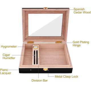 Ξύλινος Υγραντήρας Πούρων Κουτί Box Case Wooden Cigar Humidor - Skroutz Κύπρου - Skroutz Cyprus