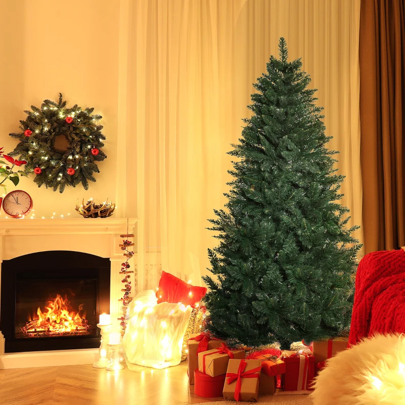 Πτυσσόμενο Τεχνητό Χριστουγεννιάτικο Δέντρο με Αφαιρούμενη Βάση 180 cm - Πράσινο HOMCOM 830-354V03 - skroutz cyprus - skroutz.com.cy
