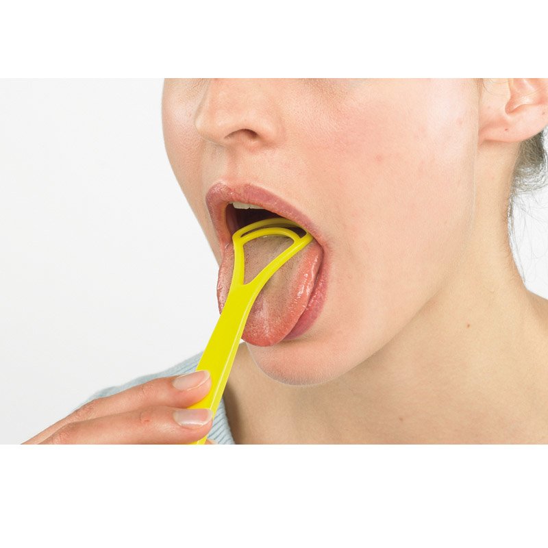 Curaprox CTC202 tongue scraper καθαριστής γλώσσας με μεγάλη αποτελεσματικότητα