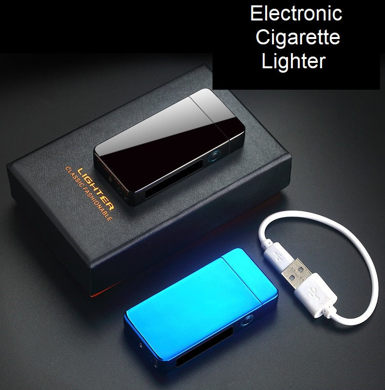 Power Display Dual arc USB Cigarette Lighter Mat Black Color