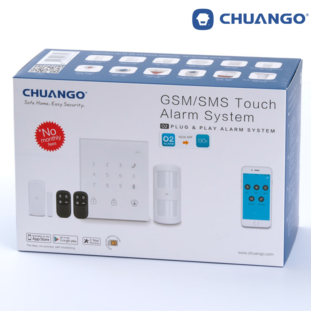 Συναγερμός CHUANGO GO2 με Δυνατότητα Ελέγχου από το Smartphone σας - skroutz.com.cy