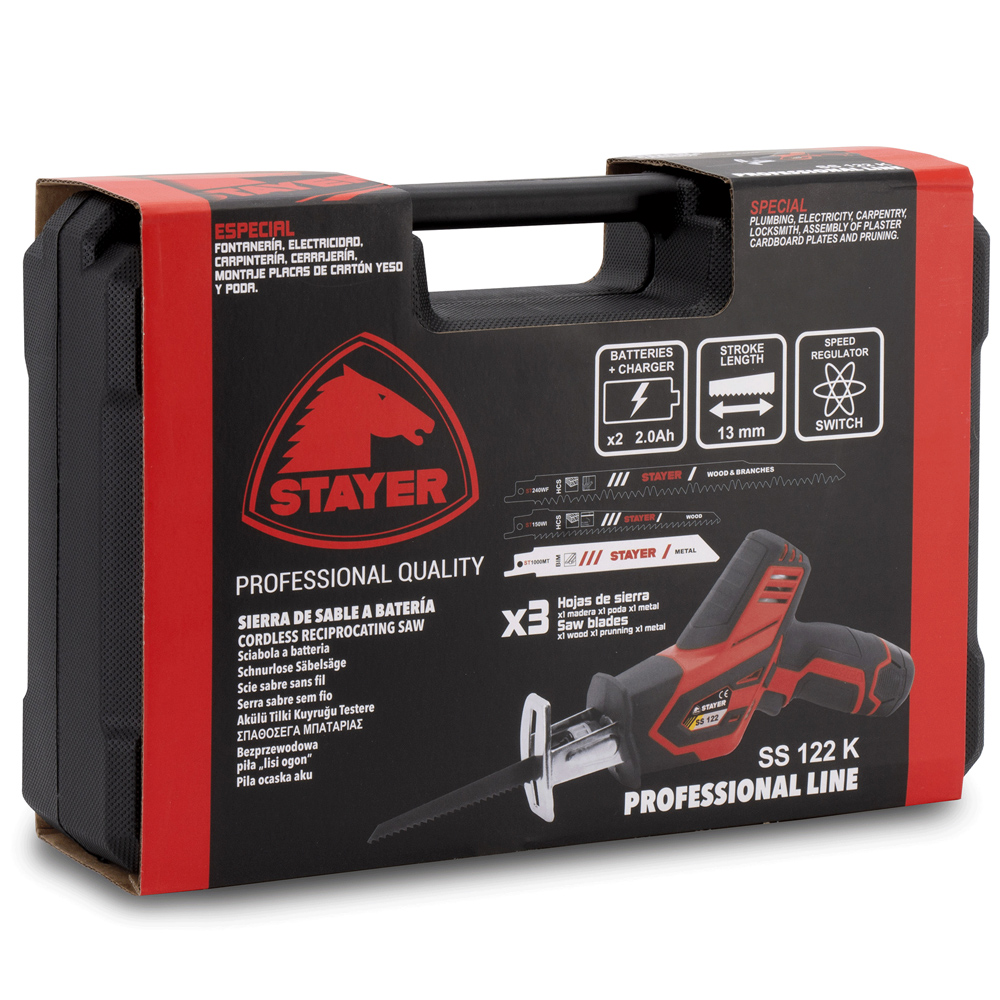 STAYER CORDLESS RECIPROCATING SAW SS122K - skroutz.com.cy
