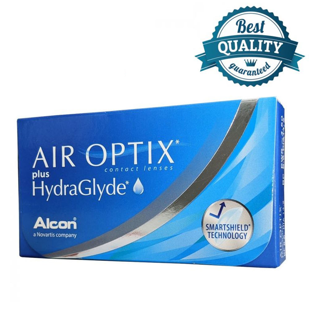 6 Μηνιαίοι Μαλακοί Φακοί Επαφής Μυωπίας Air Optix Plus HydraGlyde της Alcon