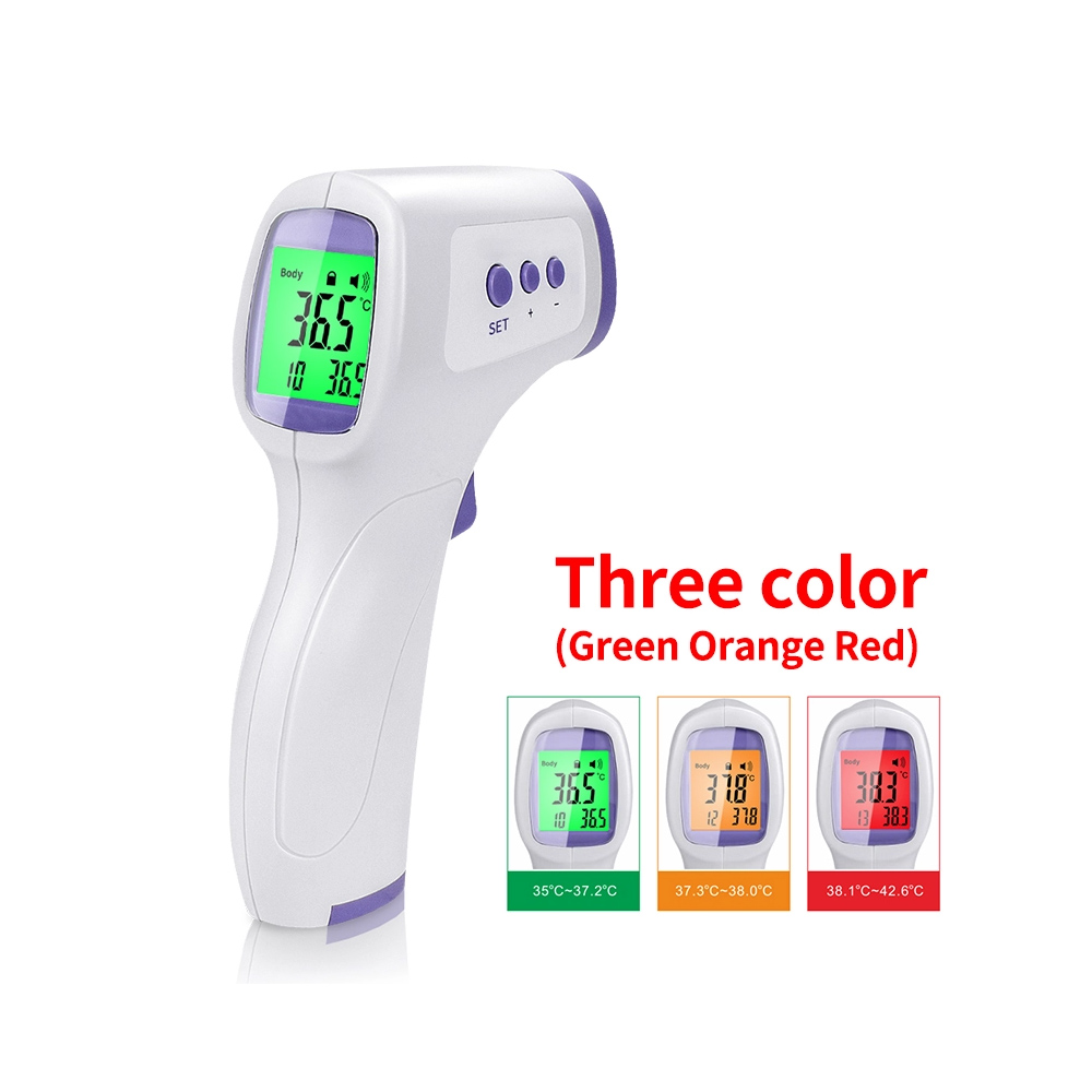 Θερμόμετρο μετώπου ανέπαφης μέτρησης LCD 3 χρωμάτων