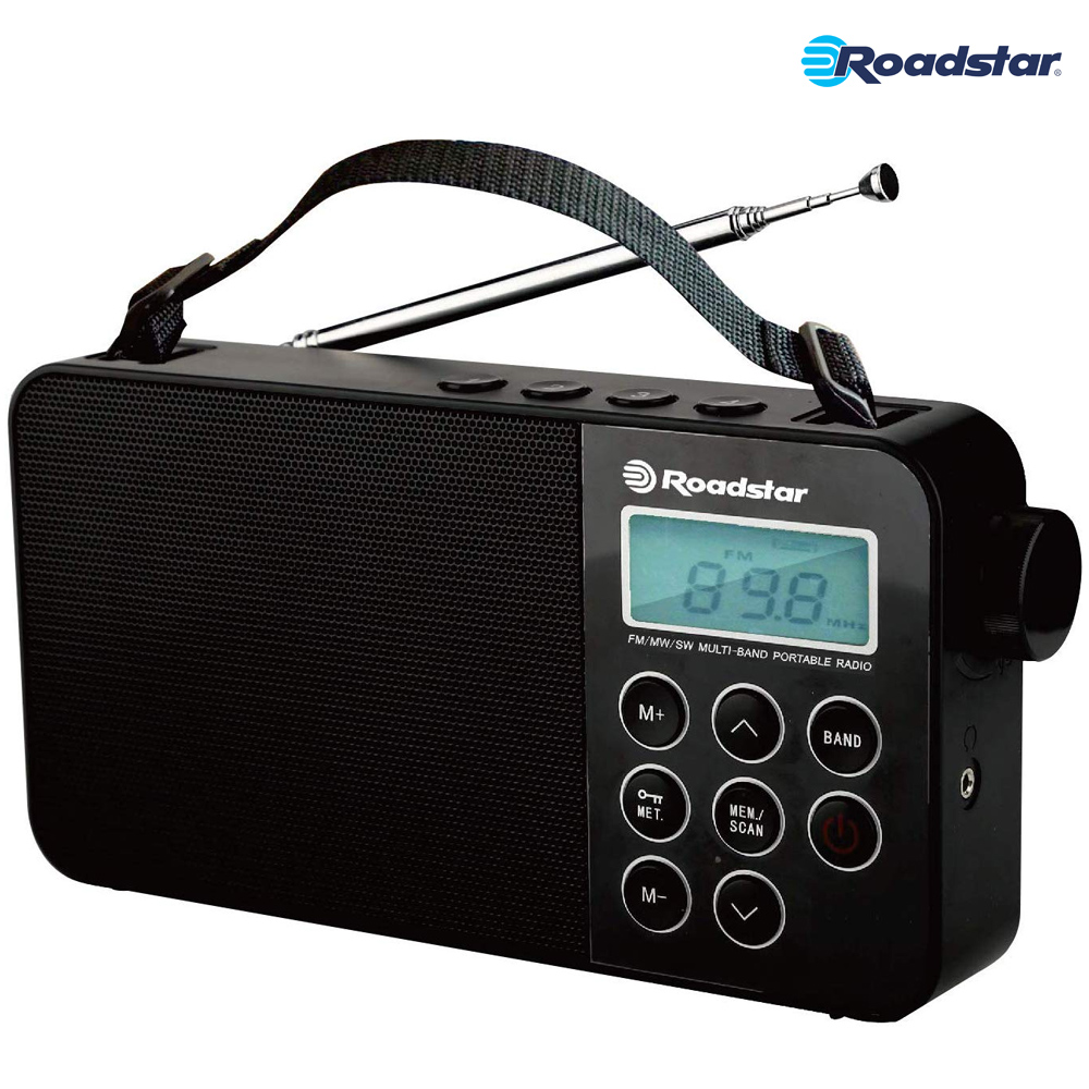 Ραδιόφωνο παγκοσμίου λήψεως Roadstar TRA-2340PSW με οθόνη LCD , υποδοχή ακουστικών και ξυπνητήρι