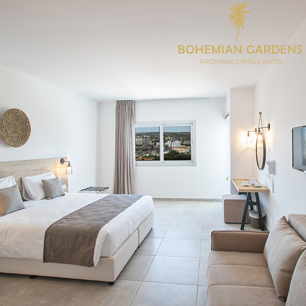 Διανυκτέρευση με Πρόγευμα σε Suite Pool View για 2 ΑΤΟΜΑ στο Ολοκαίνουργιο 4* Bohemian Gardens Hotel, στο Πρωταρά-Περνέρα!